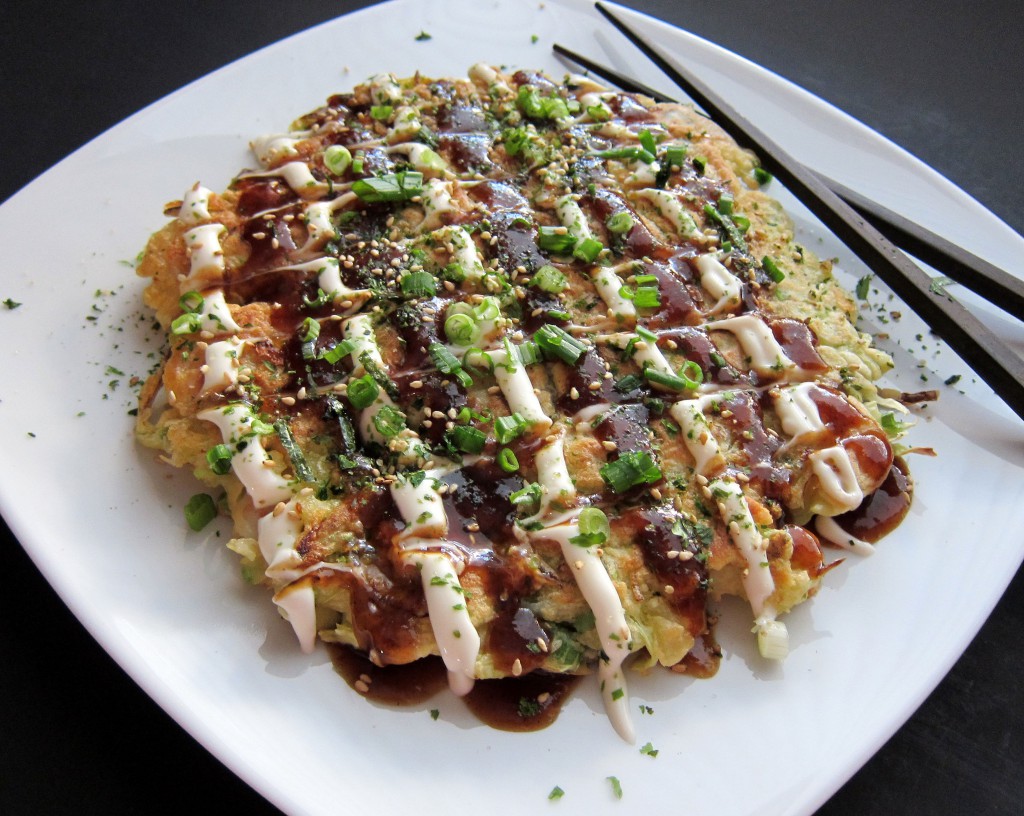 Okonomiyaki おこのみやきTừ vựng & kiến thức: Giới thiệu các món ăn phổ biến nhất ở Nhật, món chính, món ăn hàng ngày, với hình ảnh minh họa, từ vựng với cách đọc và Kanji